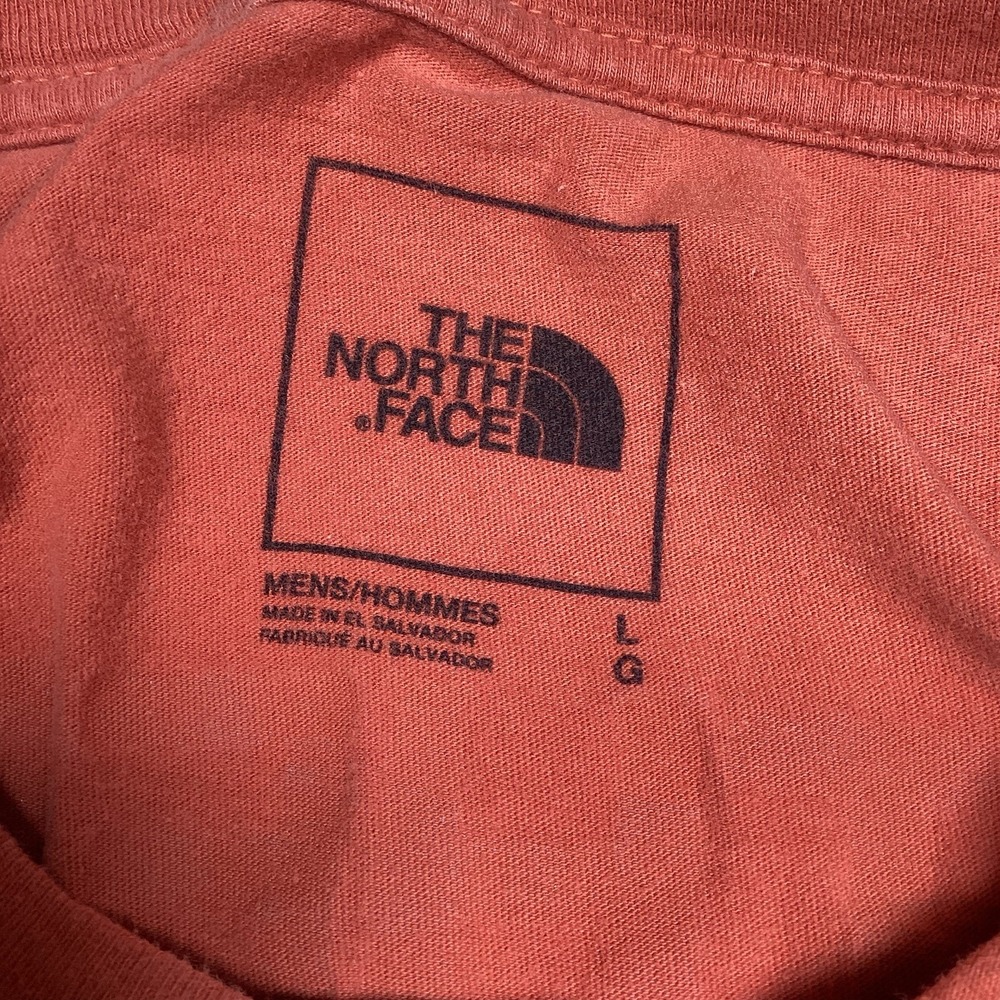 Mens The North Face Short‎ Sleeve Tshirt- Orange- Large - Picture 4 of 6